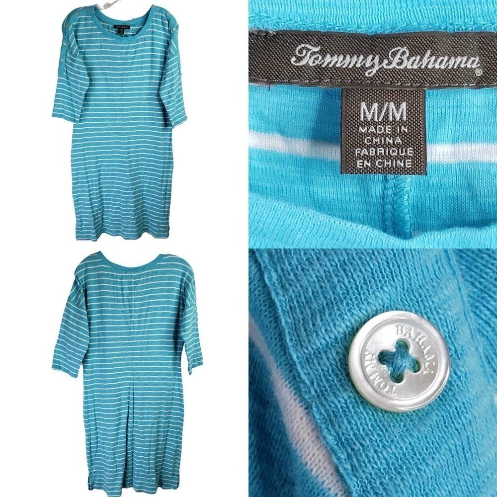 Tommy Bahama Blue Striped Dress